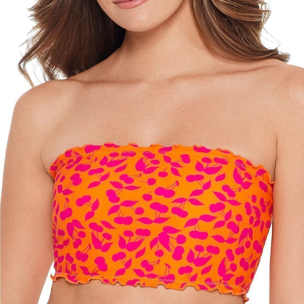 Salt + Cove Cherry On Top Smocked Bandeau sz D/DD